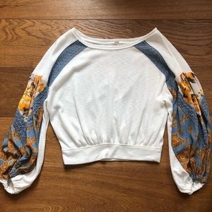 Free People pearly white shirt!